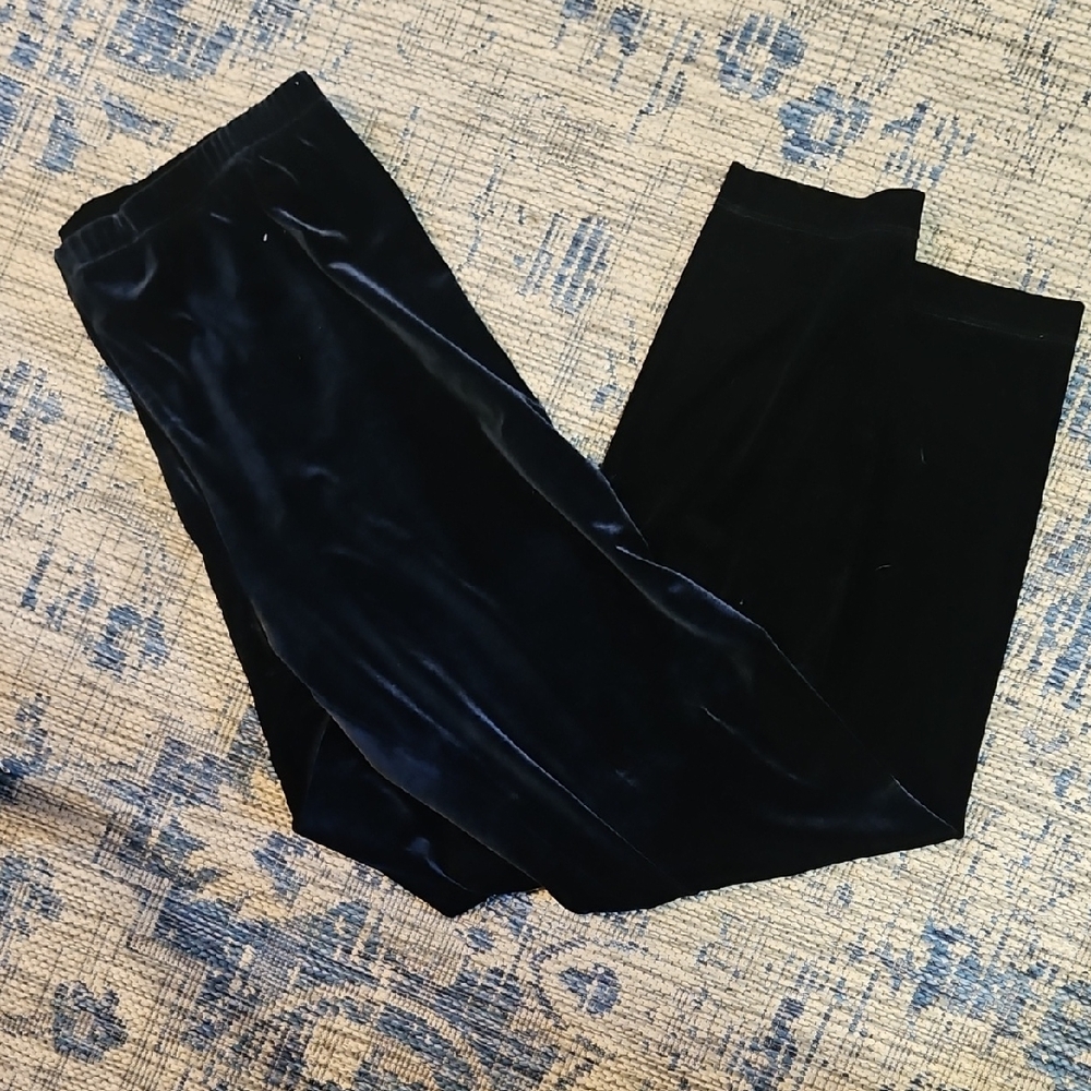 Carole Little Classic Black Velour Pants